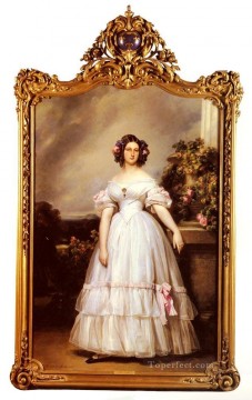  Fu Oil Painting - A FullLength Portrait Of HRH royalty portrait Franz Xaver Winterhalter
